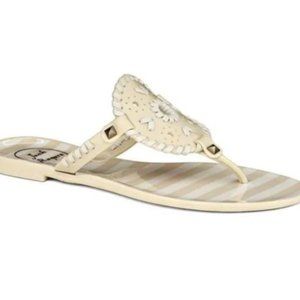 Jack Rogers Georgica Jelly Sandals in Cream